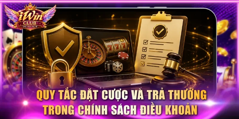 Quy tắc đặt cược và trả thưởng trong chính sách điều khoản